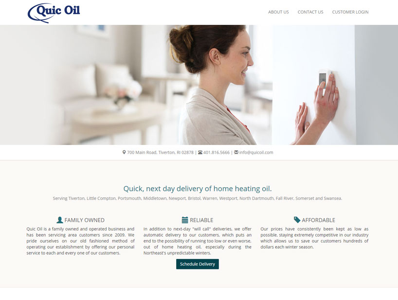 Quic Oil Website Project