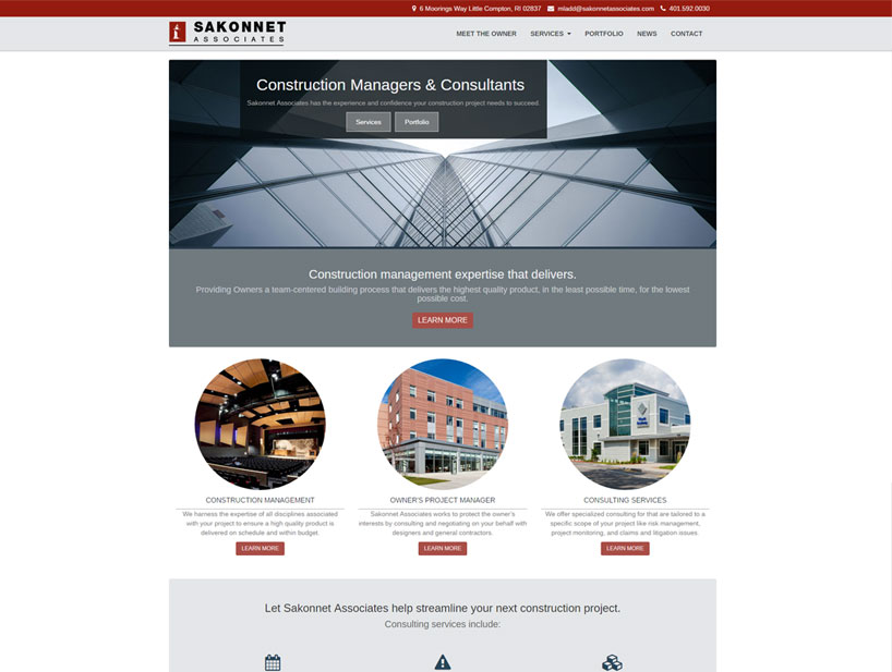 Sakonnet Associates Website Project