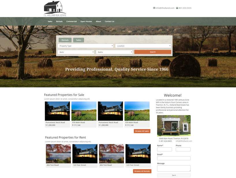 TL Holland Website Project